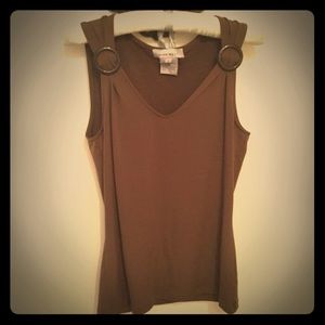 Dressy - Brown - Sleeveless- Nine West Tank